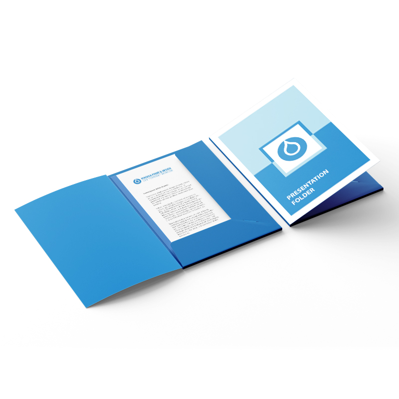 Presentation Folders with Plastic Pocket